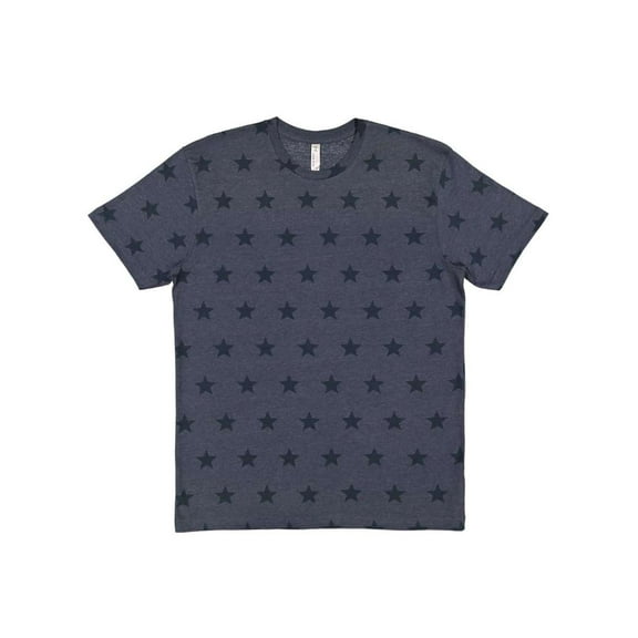Code Five - Star Print Tee - 3929 - Denim Star - Size: 3XL