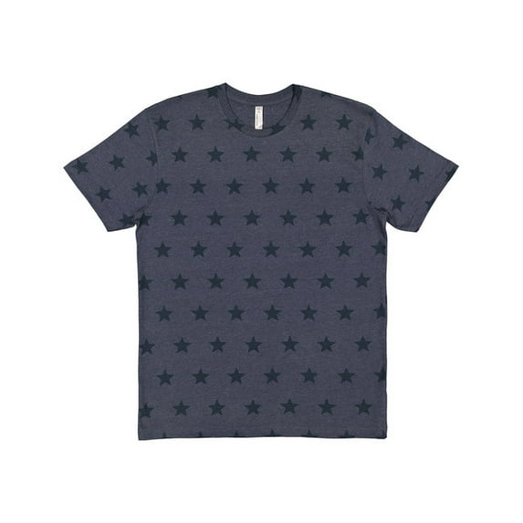 Code Five - Star Print Tee - 3929 - Denim Star - Size: L