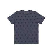 Code Five - Star Print Tee - 3929 - Denim Star - Size XL