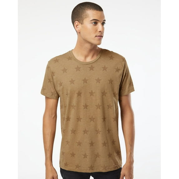 Code Five Star Print Tee Size up to 3XL