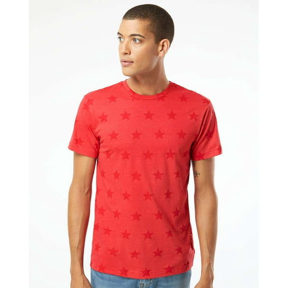 Code Five Star Print Tee Size up to 3XL