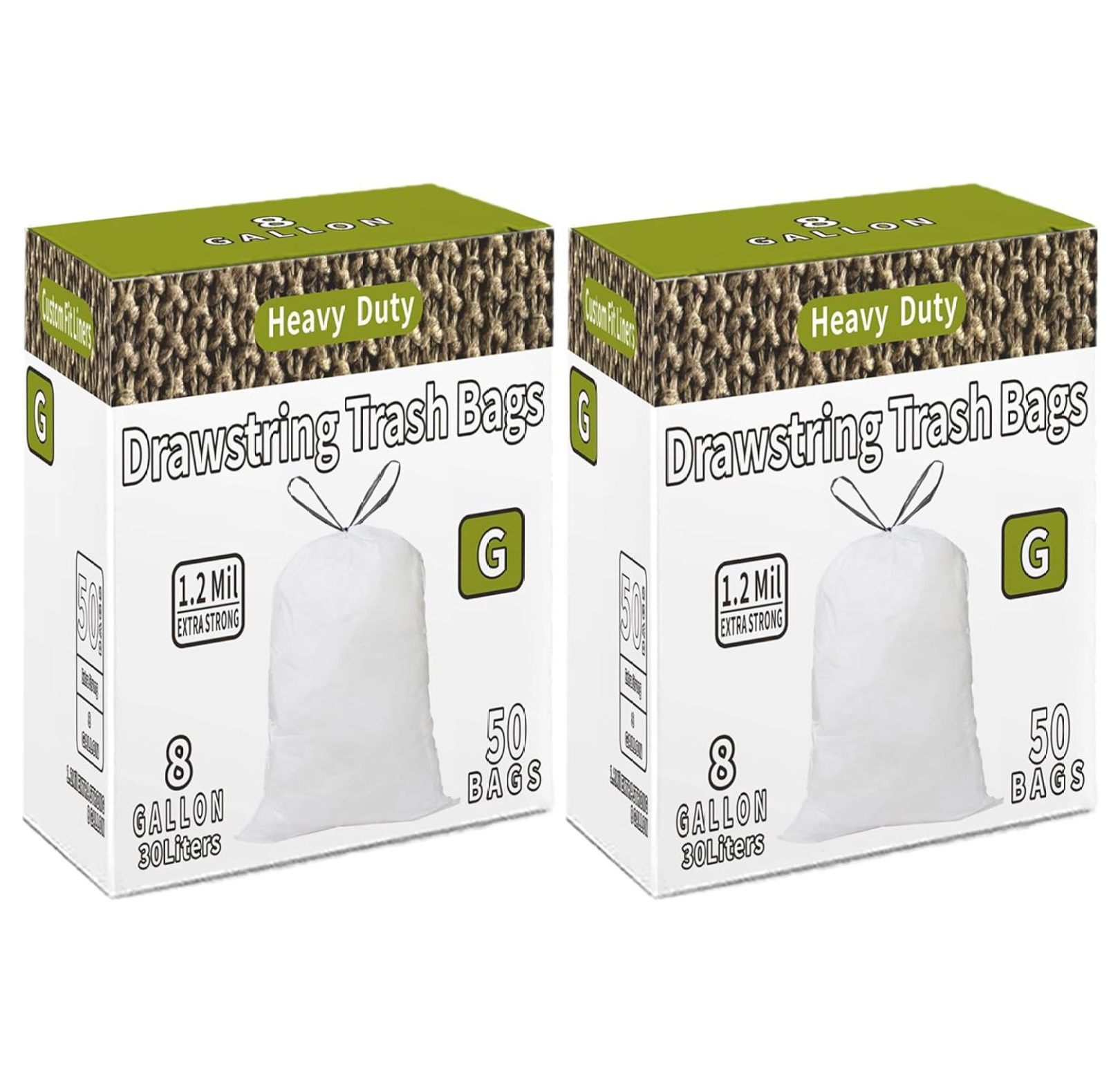 Code G Drawstring Trash Bags Compatible with Code G | 100 Count total ...