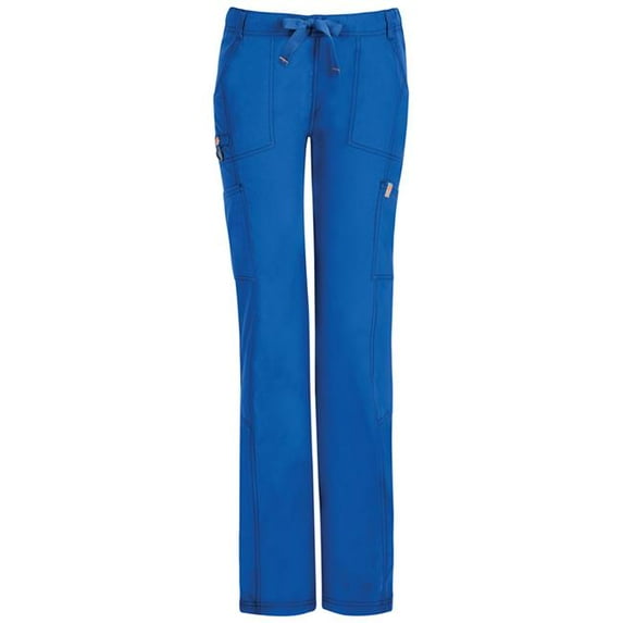 Code Happy 46000ABP-RYCH-XXS Womens Low Rise Straight Leg Drawstring Pant, Royal - XXS