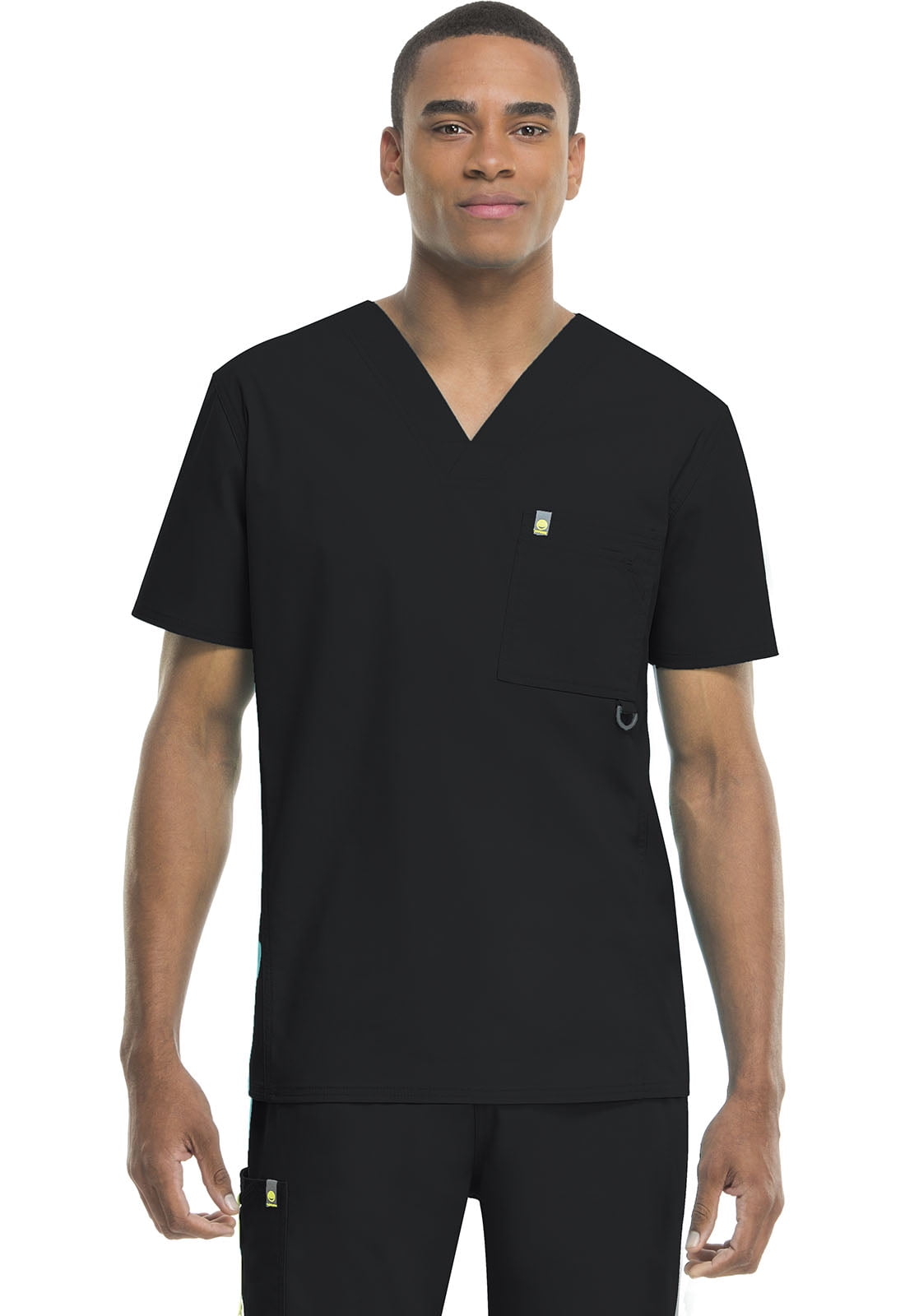 Code Happy Men's V-Neck Antimicrobial Scrub Top