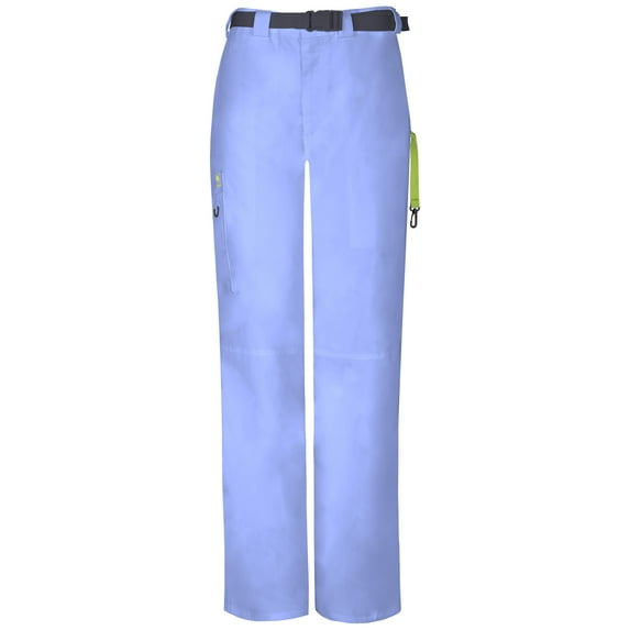 Code Happy Men's Zip Flyfront Straight Leg Belted Cargo Bottoms