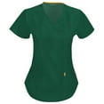 thumbnail image 1 of Code Happy Mock Wrap Antimicrobial Scrub Top, 1 of 5