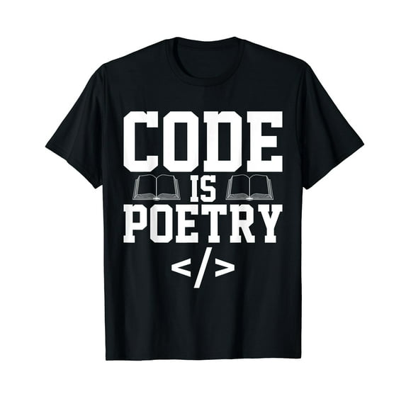 Code Is Poetry Poet Author Poem T-Shirt - Walmart.com