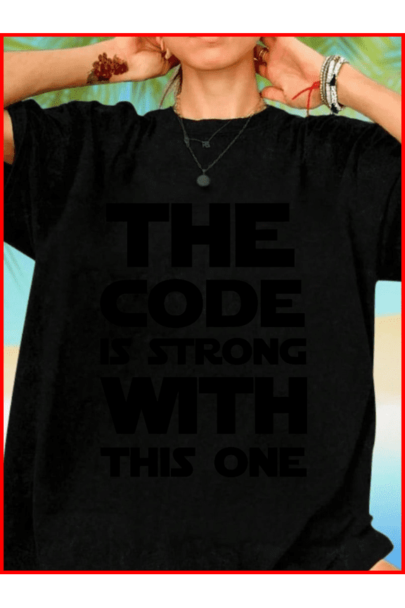 Code Is Strong Programmer Software Developer Funny Tech Geek Coding Hoodie V14062, S - 5XL