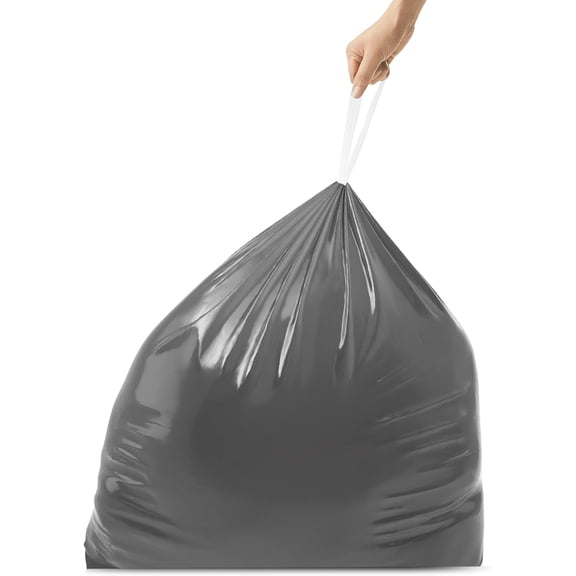 Code M 200 Count, Genuine Odorsorb Custom Fit Liners, Drawstring Odor Absorbing Trash Bags in Dispenser Packs, 45 Liter / 12 Gallon