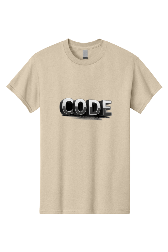 Code Mens Graphic Tee, 100% Cotton, Casual Summer Wear