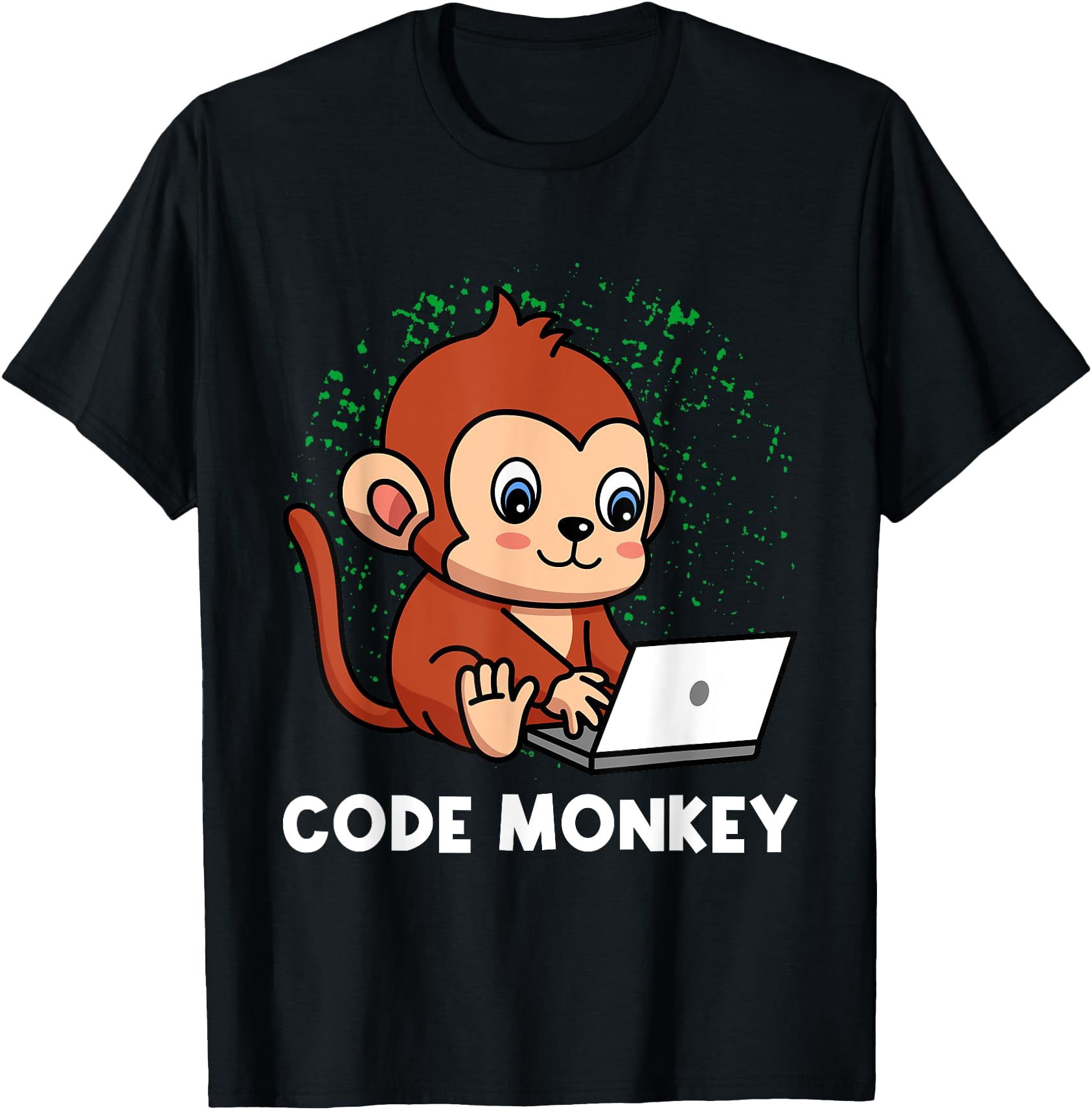 Code Monkey Programming Coder Computer Geek Developer PC T-Shirt ...