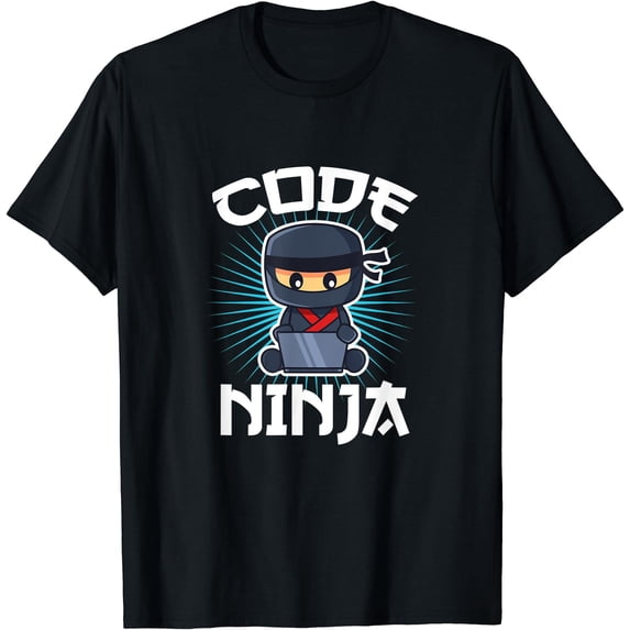 Code Ninja Programmer Coder Computer Programming Coding T-Shirt ...