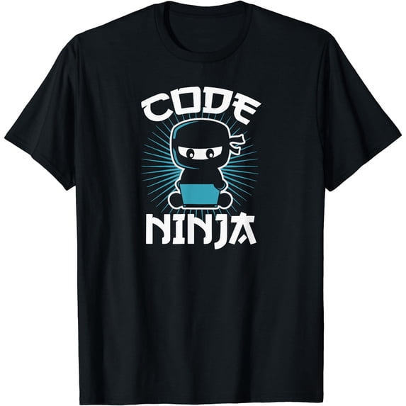 Code Ninja Programmer Coder Computer Programming Coding T-Shirt ...