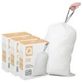 Code Q 3 Packs(150 Count) 1317 Gallon Heavy Duty Drawstring Plastic