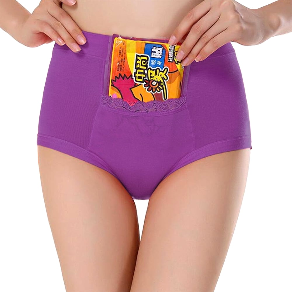 Code Red CODE RED Period Panties for Women with Pocket- Purple- L Purple  Large
