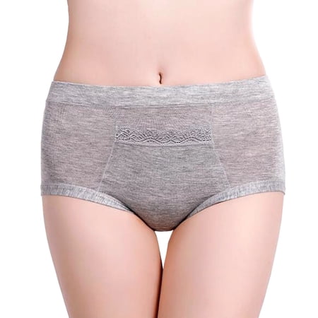 Code Red Headsets Period Panties for Women with Pocket- Grey- 3XL