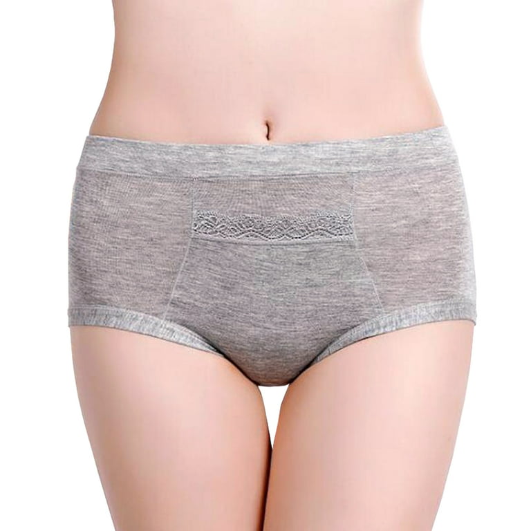 Code Red Period Panties Maternity Underwear for Women with Pocket  Body-Defining Fit- Gray Large