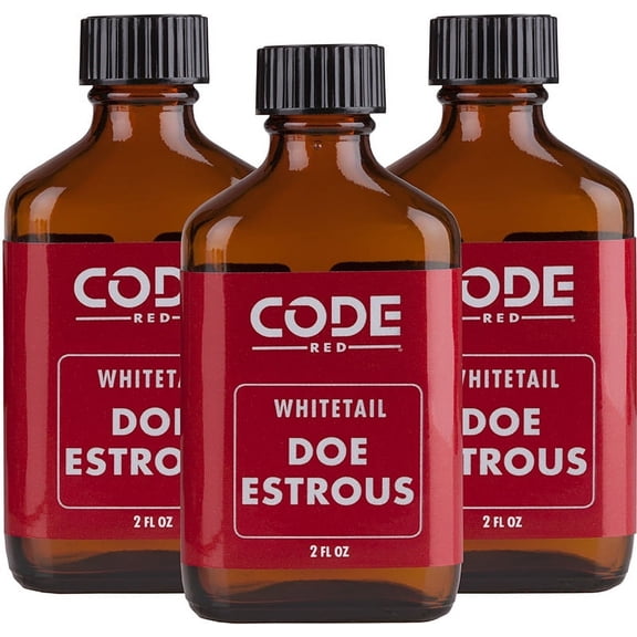 Code Red Whitetail Doe Estrous; 2 oz. Bottles; 3-pack