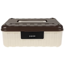 Kitwin, Combination Lock Container, 7L, Black, Built In Removable Tray ...