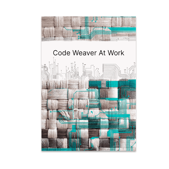 Code Weaver At Work Wall Art - Tech Enthusiast - 13x19 Poster Print