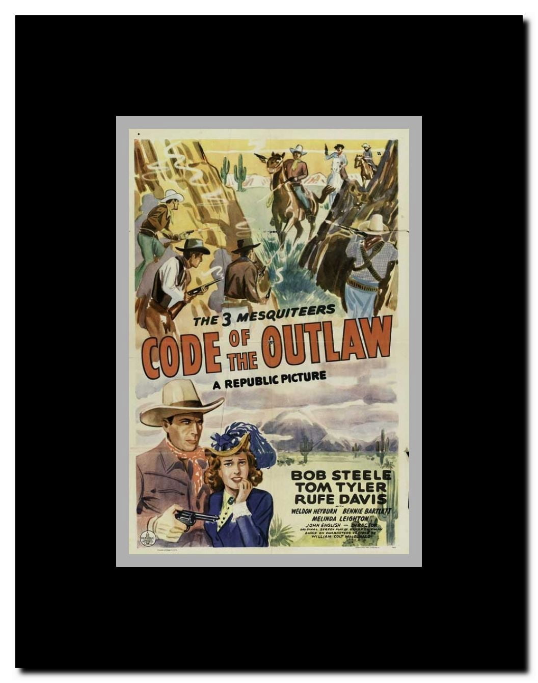 Code of the Outlaw Framed Movie Poster