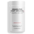 thumbnail interactive-video image 1 of Codeage Beef Organs, Grass-Fed, Freeze-Dried, Non-Defatted, Desiccated Glandular Supplement, Non-GMO, 180 ct, 1 of 13