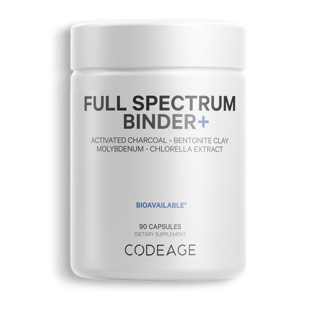 Codeage Binder +, Charcoal, Bentonite Clay, Minerals, Fulvic & Humic