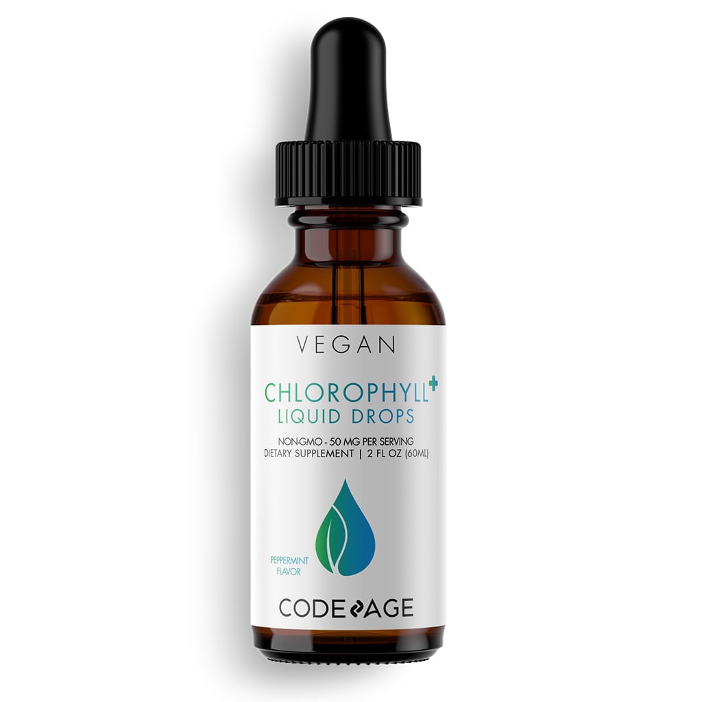 Codeage Vegan Chlorophyll Liquid Drops, Chlorophyllin Supplement with