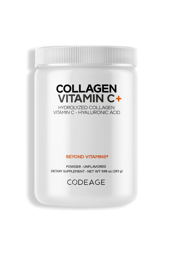 Collagen Peptides Powder, Type 1 & 3 Grass-Fed Bovine, Vitamin C, Enzymes, Hyaluronic Acid, 9.98 oz