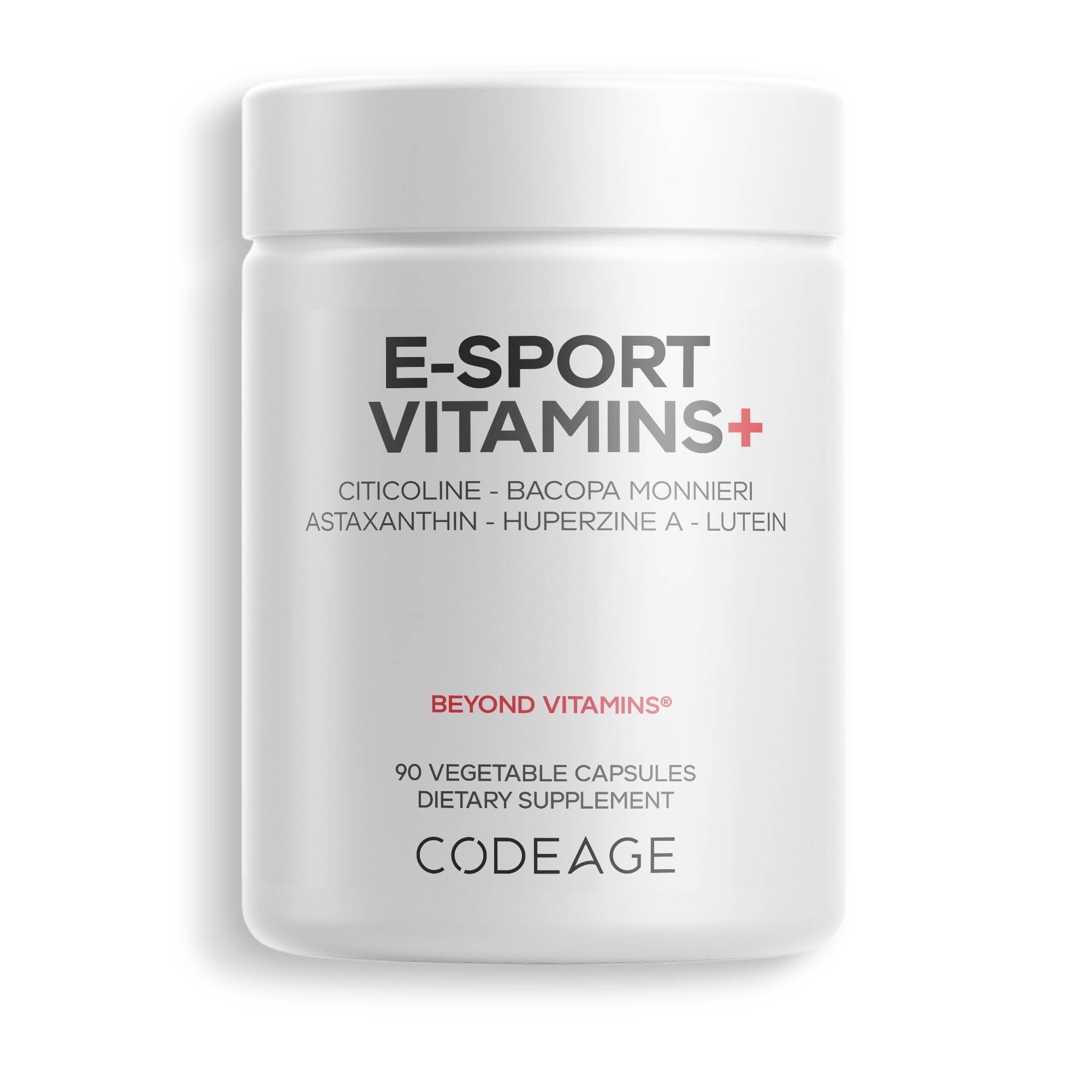 Codeage E-Sport Vitamins+ Citicoline Cognizin, Bacopa Monnieri Supplement, Multivitamins, Astaxanthin, L-Theanine, Ginkgo Biloba, Acetyl-L-Tyrosine, Huperzine A, Lutein, Esport Gaming - 90 Capsules