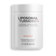 Codeage Fermented Turmeric, Organic Turmeric 95% Curcuminoids, Fermented Botanicals Digestive Bitters, 90 ct