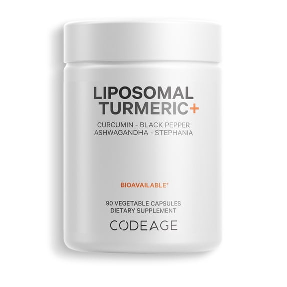 Codeage Fermented Turmeric, Organic Turmeric 95% Curcuminoids, Fermented Botanicals Digestive Bitters, 90 ct