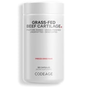 Codeage Grass-Fed Beef Cartilage, 180 Capsules