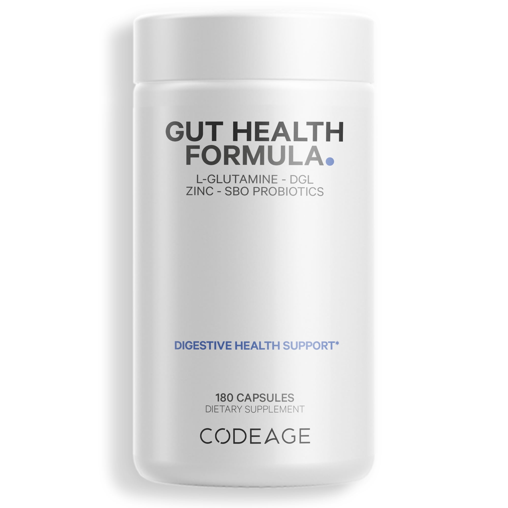 Codeage Gut Health Vegan Formula, L Glutamine, Zinc, Mushrooms