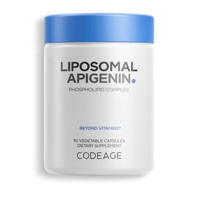 Codeage Liposomal Apigenin Supplement, 3-Month Supply, Daily Flavonoid Chamomile Extract, Phospholipids Vegan Blend, 90 Count
