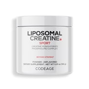 Codeage Liposomal Creatine Monohydrate Powder Supplement, Unflavored, 1-Month Supply, 30 Servings