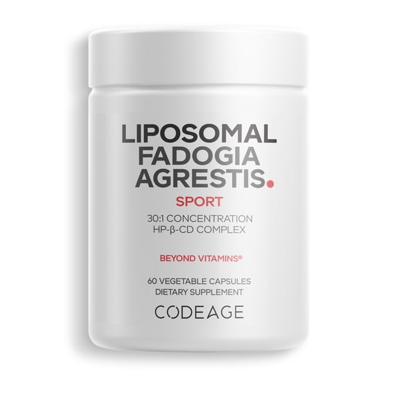 Codeage Liposomal Fadogia Agrestis Sport with Vitamin D3, Zinc & Fenugreek, 60 Capsules