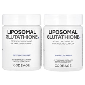 Codeage Liposomal Glutathione, 120 Vegetable Capsules (250 mg per Capsule)