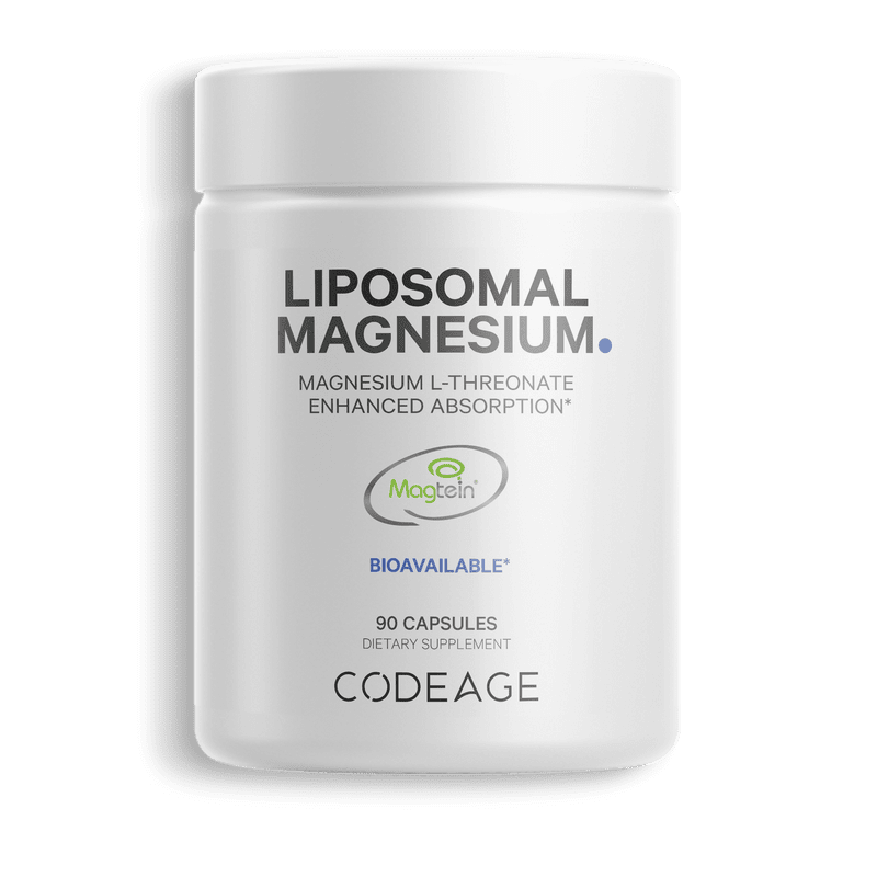 Codeage Liposomal Magnesium LThreonate Supplement, Magtein Magnesium