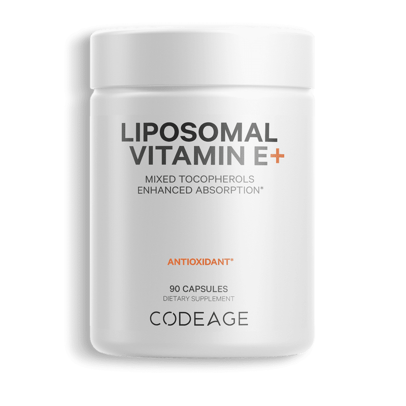 Codeage Liposomal Vitamin E Supplement, All Vitamin E Tocopherols