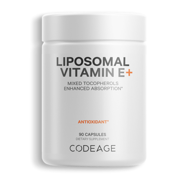 Codeage Liposomal Vitamin E Supplement, All Vitamin E Tocopherols Alpha Tocopherol, Beta