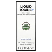Codeage Liquid Iodine+ Drops 250 mcg, Unflavored, 2 fl oz
