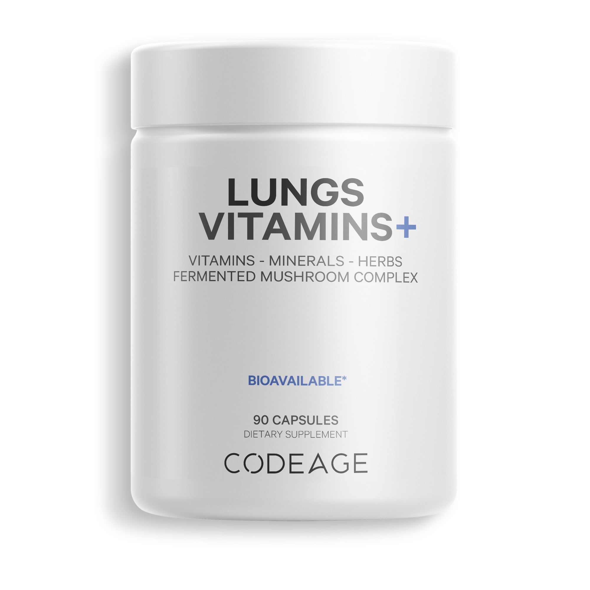 Codeage Lungs Vitamins, Milk Thistle, Zinc, Magnesium, Ginger