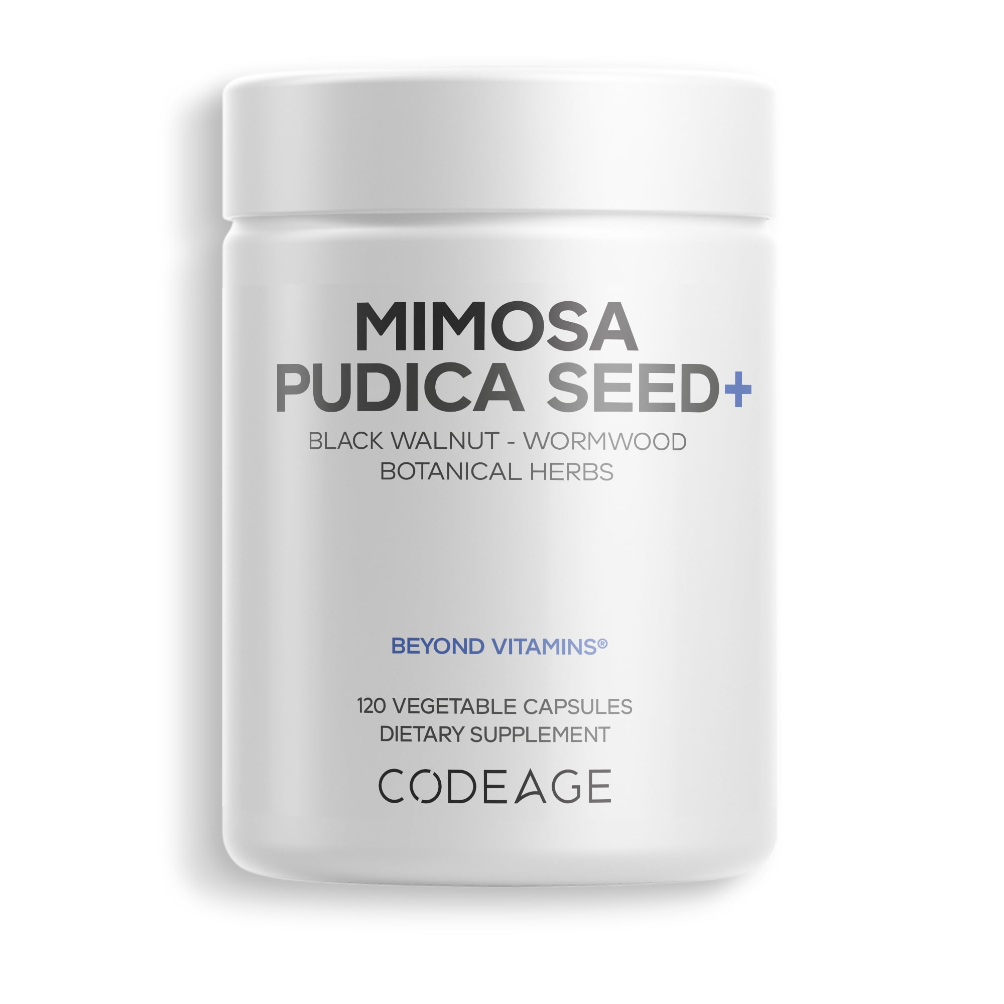 Codeage Mimosa Pudica Seed, Organic Mimosa Pudica Capsules, Black Walnut, Cloves, Botanicals, Vegan, 120 ct