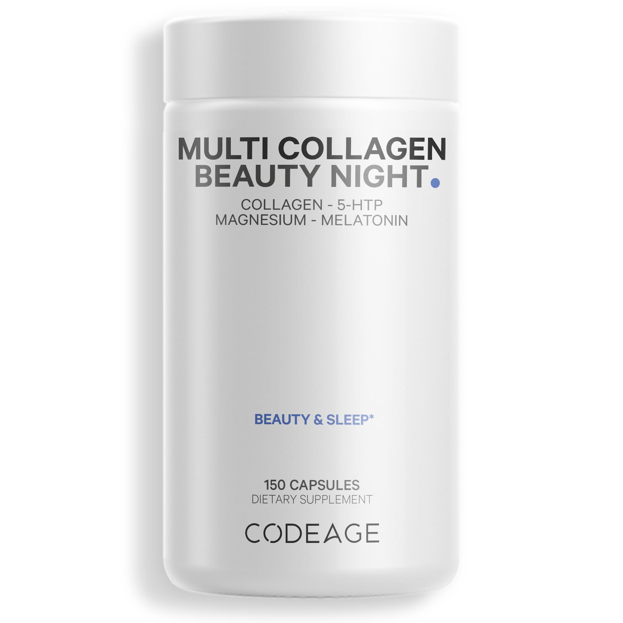 Codeage Multi Collagen Beauty Night, Magnesium, 5HTP, Lavender
