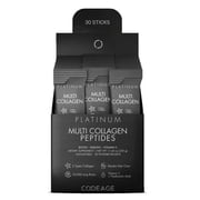 Codeage Multi Collagen and Biotin 10,000 mcg + Vitamin C Powder Supplement, B6 & D3, 30 Stick Packs