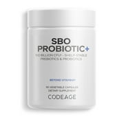 Codeage SBO Probiotics 100 Billion CFU, Soil-Based Organisms, Prebiotic, Organic Fermented Botanicals, 90 ct