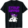 thumbnail image 1 of Codeine Lean Double Cup Styrofoam Purple Drank Syrup Sipper T-Shirt, 1 of 4