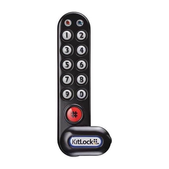 Codelocks Electronic Lock,Non-Handed,Keypad KL1006KIT-BLK