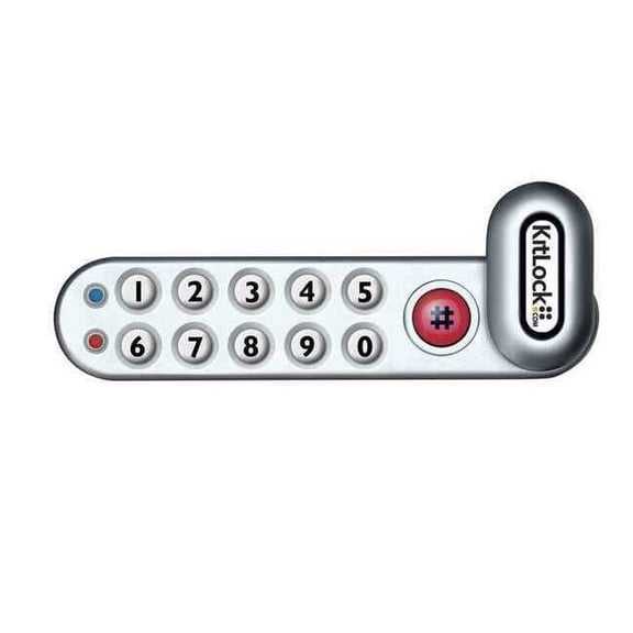 Codelocks Electronic Lock,Left Hand,Keypad KL1006KIT-SG-LH